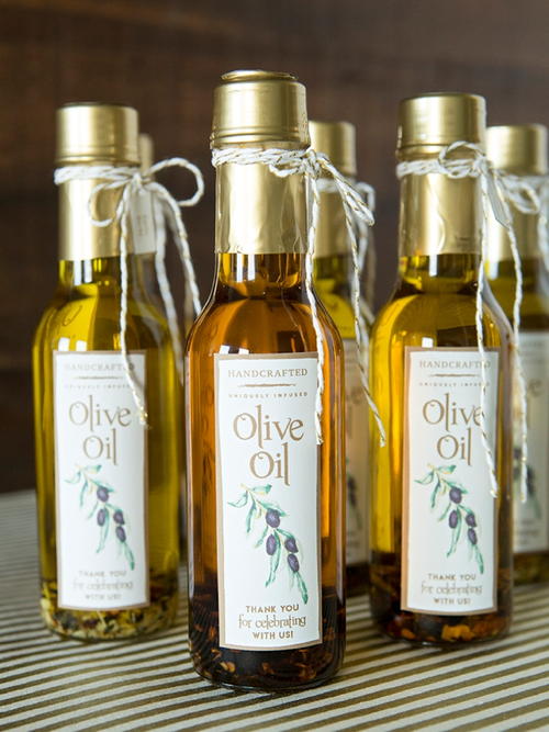 Infused Olive Oil Favors