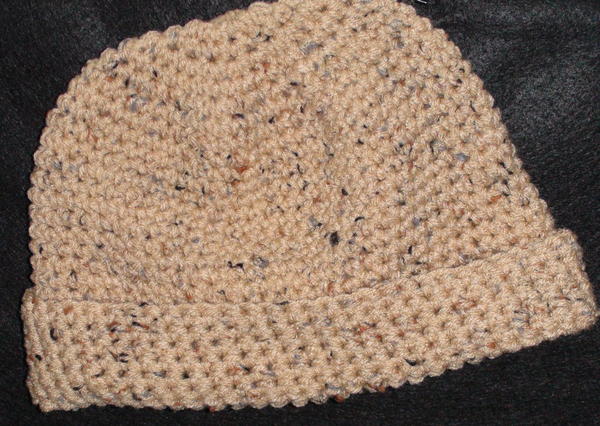 Mens Simple Crochet Hat