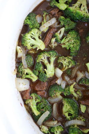 Slow Cooker Beef and Broccoli with Rice