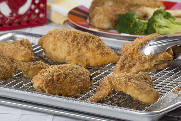 Oven-Fried Parmesan Chicken | MrFood.com
