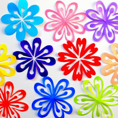 Kirigami Paper Flowers for Kids