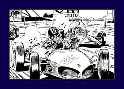 Classic Race Car Coloring Page