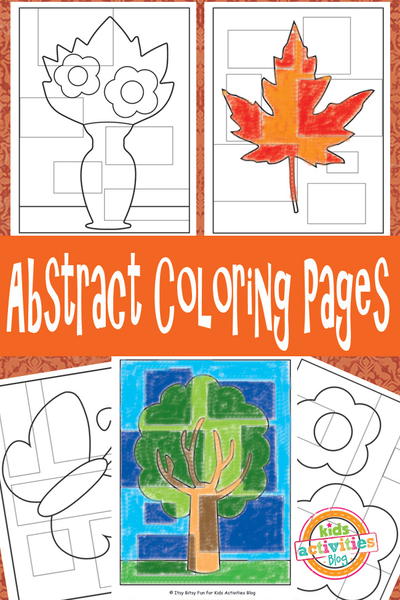 Abstract Coloring Pages for Kids