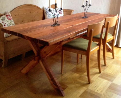 Rustic Diy Pallet Dining Table Diyideacenter Com