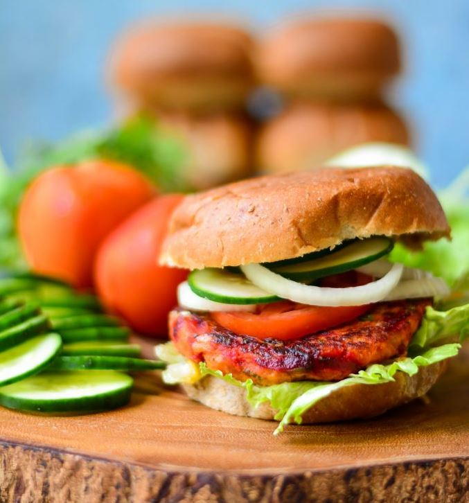 Vegan Sweet Potato Burger | FaveHealthyRecipes.com