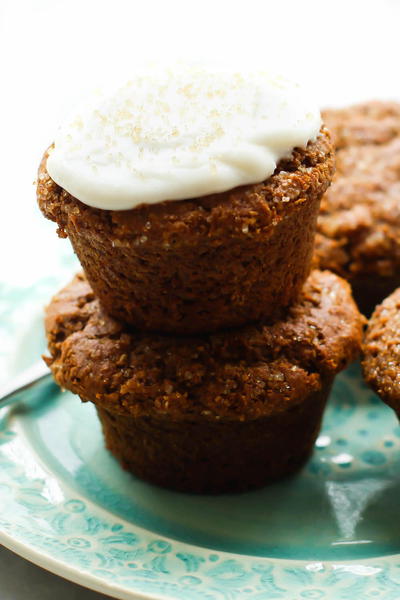 Healthy Vegan Gluten-Free Gingerbread Muffins