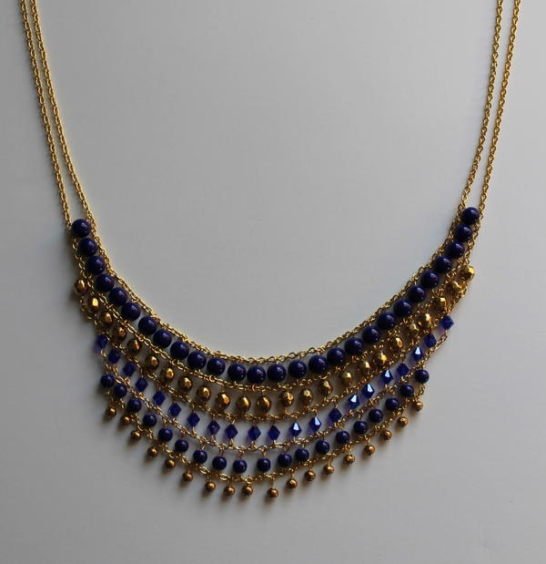 Beaded Multistrand Statement Necklace