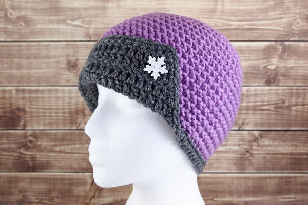 Cosmic Flapper Crochet Hat