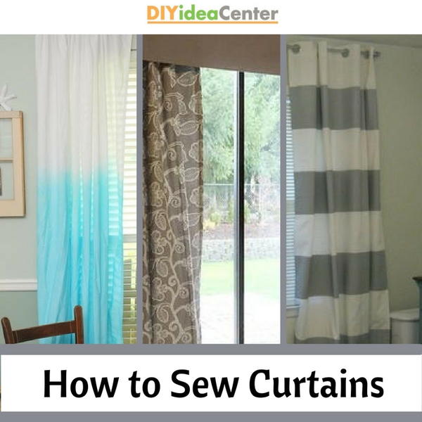 How to Sew Curtains | DIYIdeaCenter.com