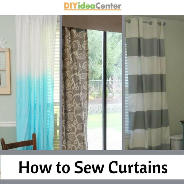 How To Sew Curtains | DIYIdeaCenter.com