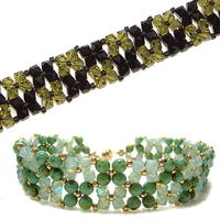 Crystal Checkerboard Bracelet | AllFreeJewelryMaking.com