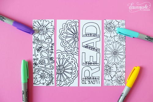 Summer Bookmark Coloring Pages Favecrafts Com
