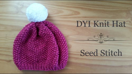 Berry Beautiful Seed Stitch Hat Allfreeknitting Com Berry Beautiful Seed Stitch Hat Allfreeknitting Com
