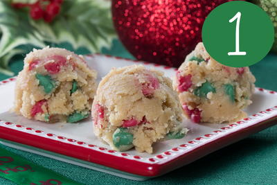 Christmas Cookie Dough Balls
