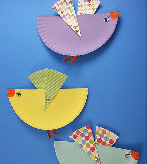 Flying Bird Paper Plate Art