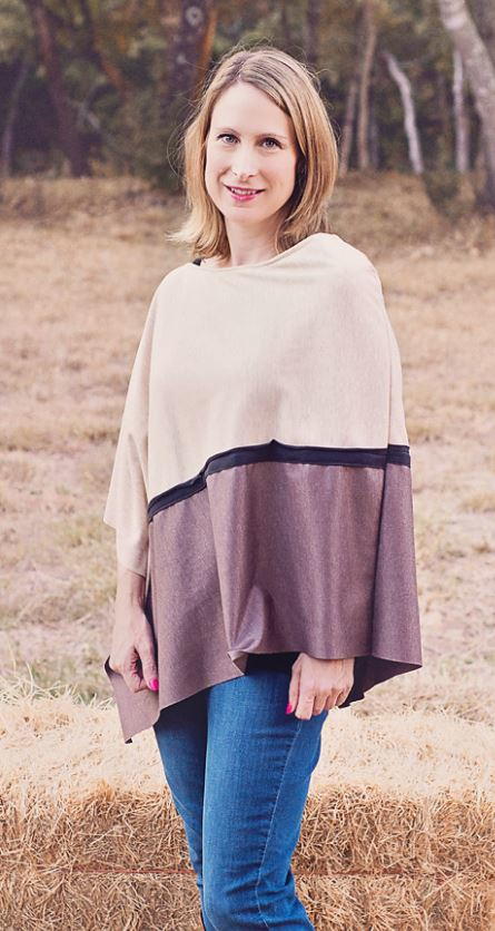 Asymmetrical Knit Poncho Pattern