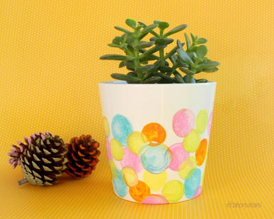 DIY Dot Painted Planter