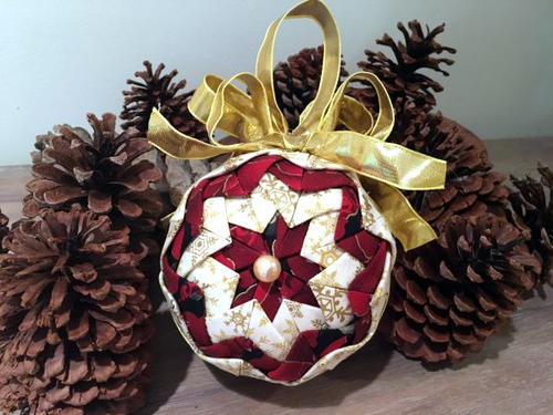 Patchwork Christmas Ball  FaveCrafts.com