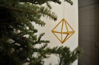Russian Geometric Straw Homemade Ornaments