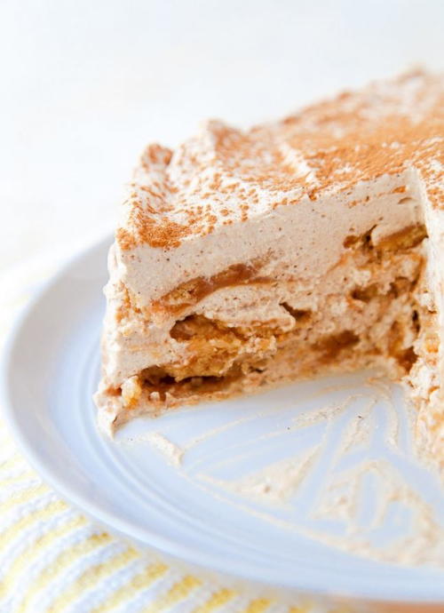 Chai Caramel Icebox Cake