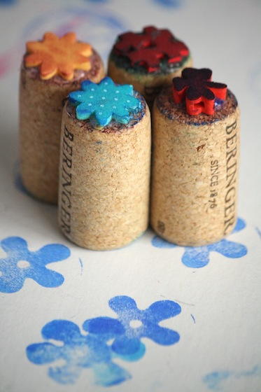 Custom Homemade Stamps from Household Items