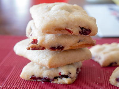 Christmas Cranberry Cookie Squares