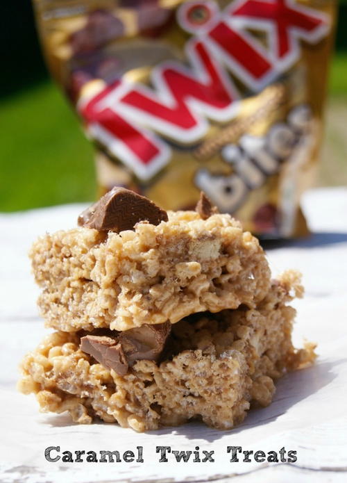 Salted Caramel Rice Krispies Treats