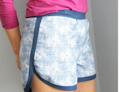 Varsity Blues Jogging Shorts Pattern