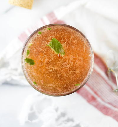 Strawberry Sage Champagne Cocktail