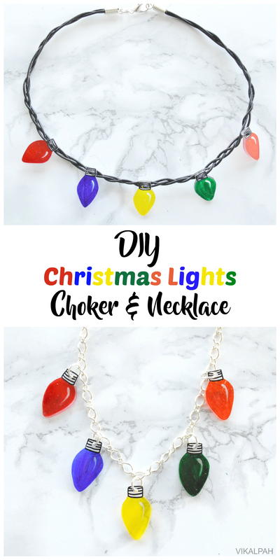 Christmas Lights Choker & Necklace