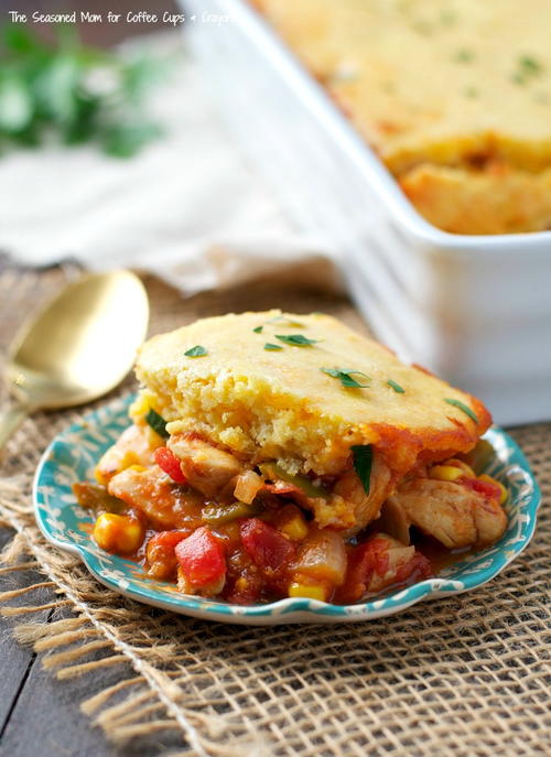 Barbecue Chicken Cornbread Casserole