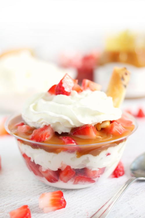 Salted Caramel and Strawberry Parfaits