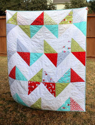 Easy Peasy Chevron Quilt Tutorial