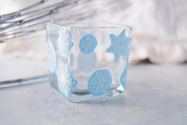 Winter Snowflake DIY Vase