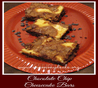 Chocolate Chip Cheesecake Bars