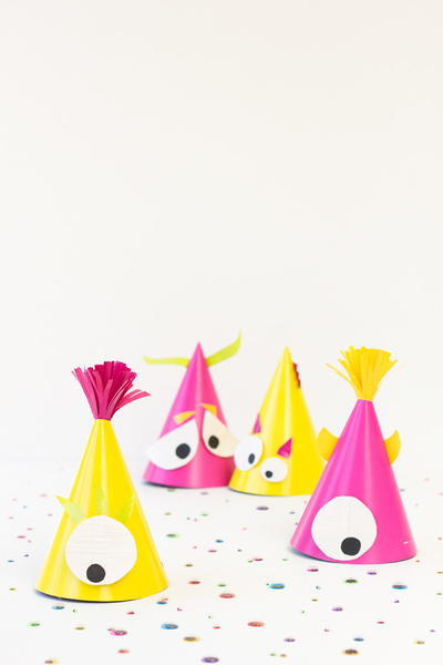 Duct Tape Monster DIY Party Hats