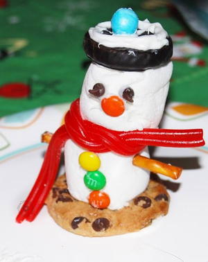 Fun Marshmallow Snowman Craft