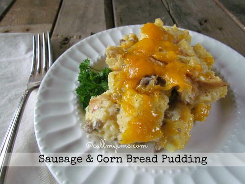 Southern Sausage and Corn Bread Pudding