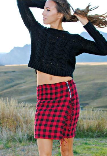 Scottish Scarf Skirt Tutorial