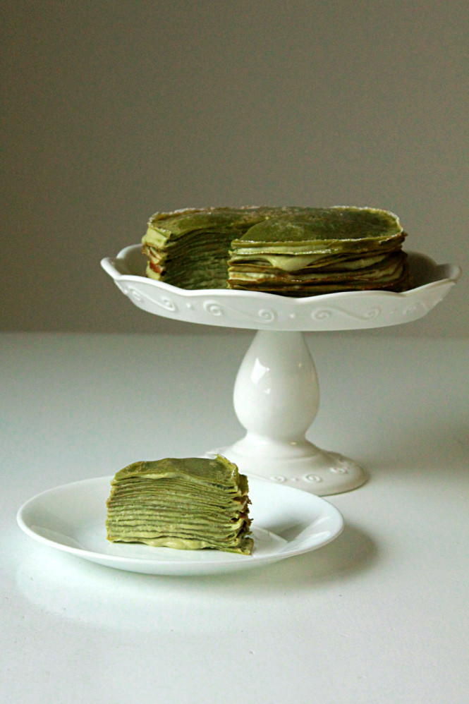 Green Tea Crepe Cake
