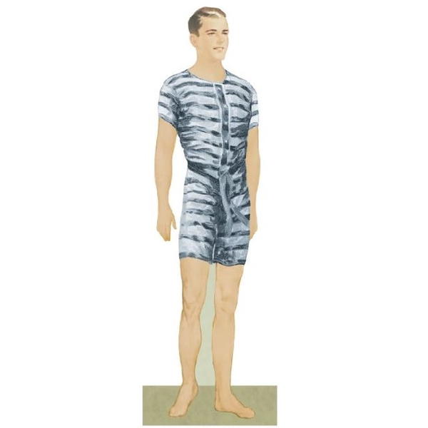 man paper doll template