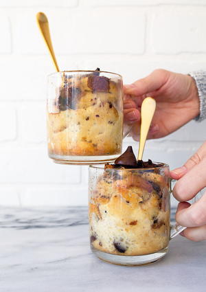 Easy Bread Pudding for Two
