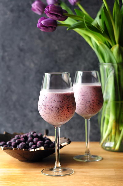 Blueberry Cream Wine Slush
