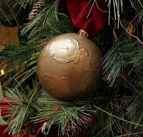 Knockoff Faux Bronze Ball Ornament