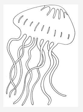 Giant Jellyfish Coloring Page