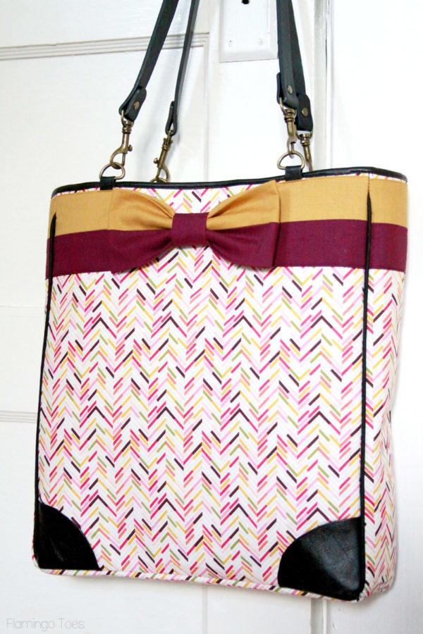 Kate Spade-Inspired Bow Tote Tutorial | AllFreeSewing.com