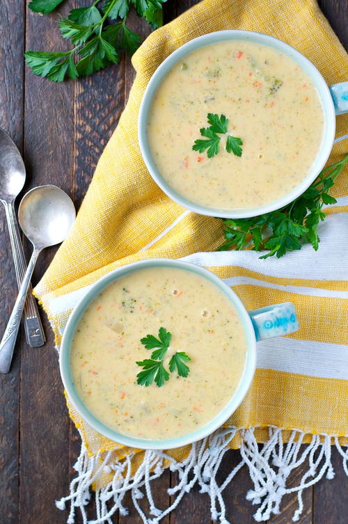 Slow Cooker Farmhouse Ham and Cheddar Soup