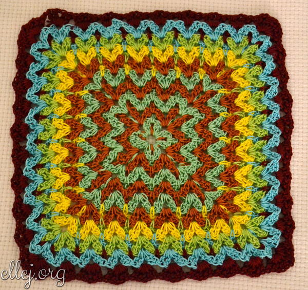 Bargello Crochet Afghan Block