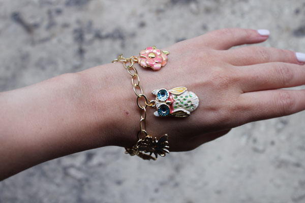 Colorful Enamel Charm Bracelet