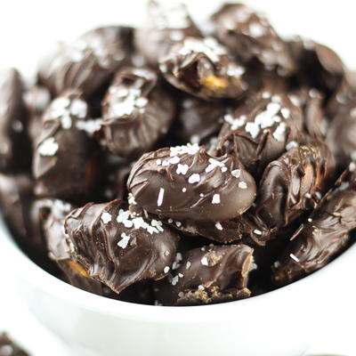 Dark Chocolate Almonds with Sea Salt